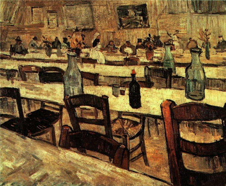 Interior Of A Restaurant In Arles Van Gogh Oil Painting